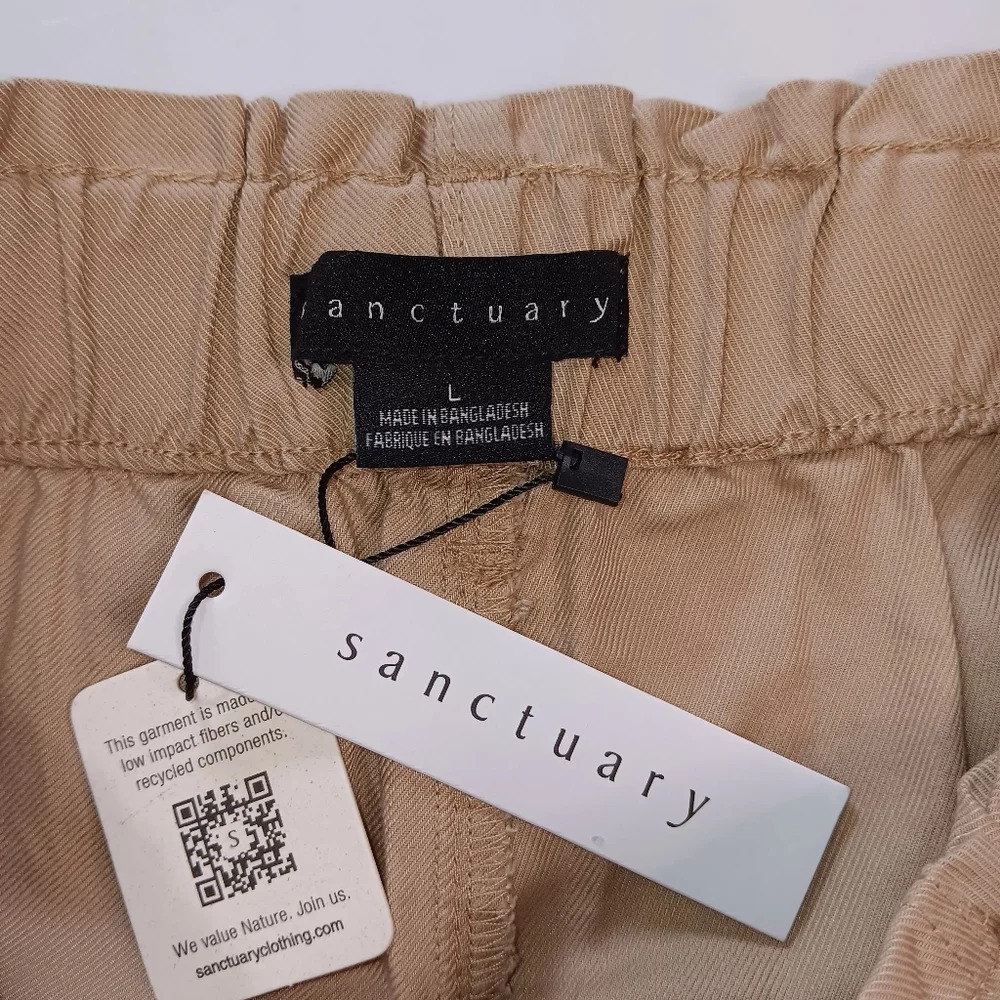 Sanctuary Women's super high-rise pants, straight leg, sz L, lyocell, pull-on. - Picture 13 of 16